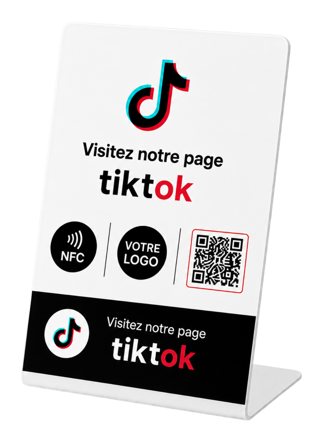 SUPPORT CHEVALIER ACRYLIQUE NFC TIKTOK
