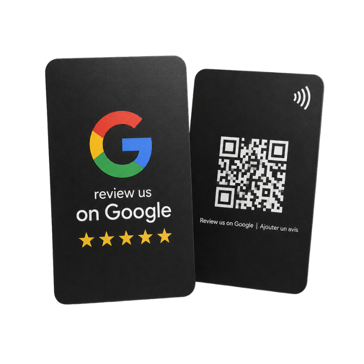 CARTE NFC REVIEW GOOGLE NOIRE